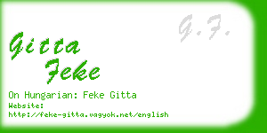 gitta feke business card